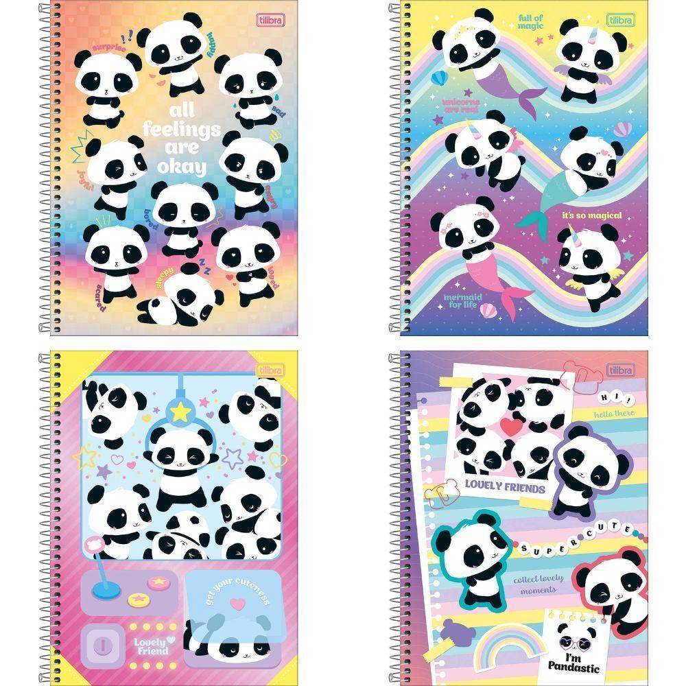 Caderno Espiral Capa Dura Universitário Lovely Friend 80 Folhas 1 Matéria Tilibra Estampa 8 - 2