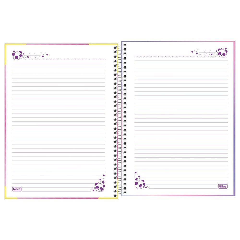 Caderno Espiral Capa Dura Universitário Lovely Friend 80 Folhas 1 Matéria Tilibra Estampa 8 - 5