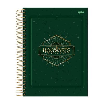 Caderno Espiral Capa Dura Universitário Hogwarts Legacy 1 Matéria 80 Folhas Jandaia Estampa 2