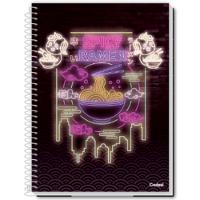 Caderno Espiral Capa Dura Universitário My Collection Feminino 96 Folhas Credeal Estampa 12 - 1