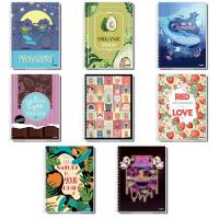 Caderno Espiral Capa Dura Universitário My Collection Feminino 96 Folhas Credeal Estampa 12 - 2