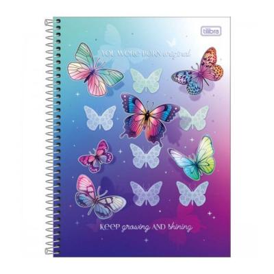 Caderno Espiral Capa Dura Universitário Daisy 1 Matéria 80 Folhas Tilibra Estampa 4