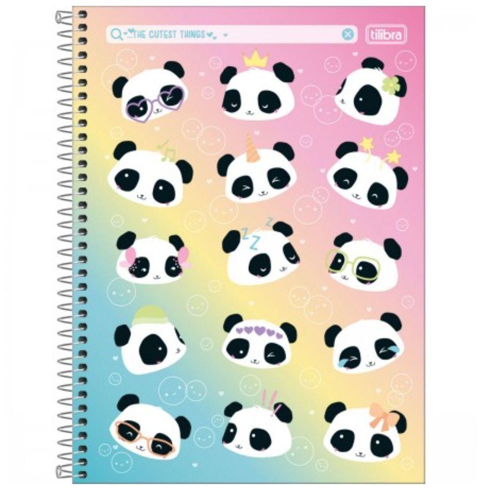 Caderno Espiral Capa Dura Universitário Lovely Friend 160 Folhas 10 Matérias Tilibra Estampa 6 - 1