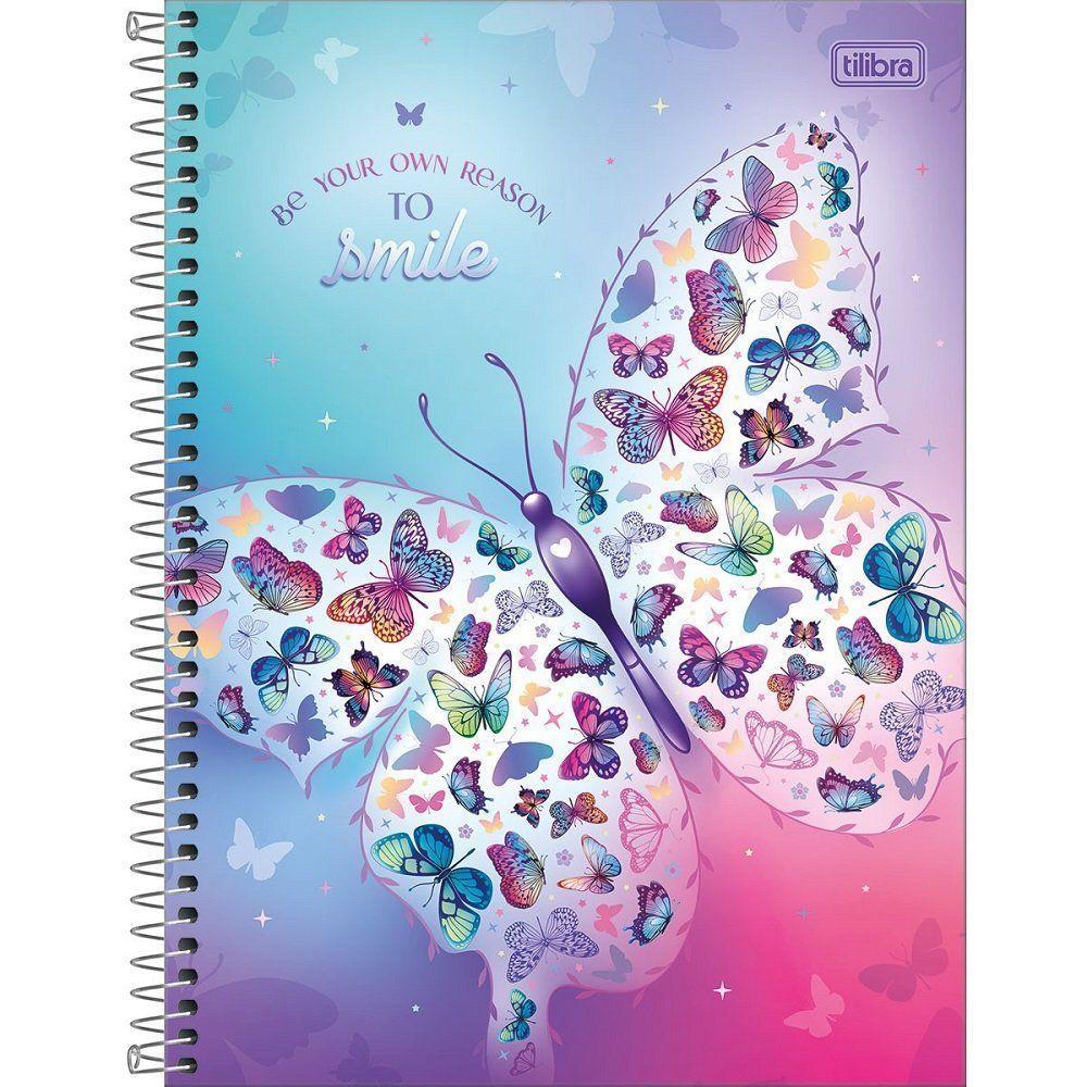 Caderno Espiral Capa Dura Universitário Daisy 1 Matéria 80 Folhas Tilibra Estampa 1 - 1