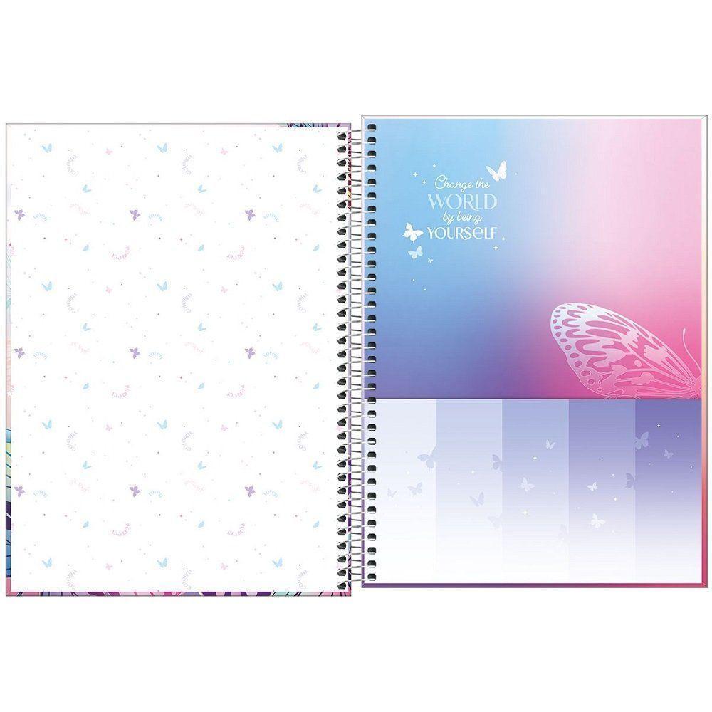 Caderno Espiral Capa Dura Universitário Daisy 1 Matéria 80 Folhas Tilibra Estampa 1 - 2