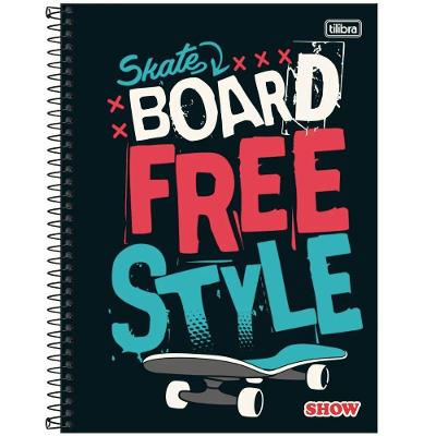Caderno Espiral Capa Dura Universitário Show Masculino 160f 10 Matérias Tilibra Estampa 5