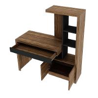 Estante Escrivaninha 1 Porta 2 Gavetas Me4143 Nogal/preto - 3