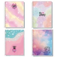 Caderno Espiral Capa Dura Universitário Moments 160 Folhas 10 Matérias Credeal Estampa 6 - 2