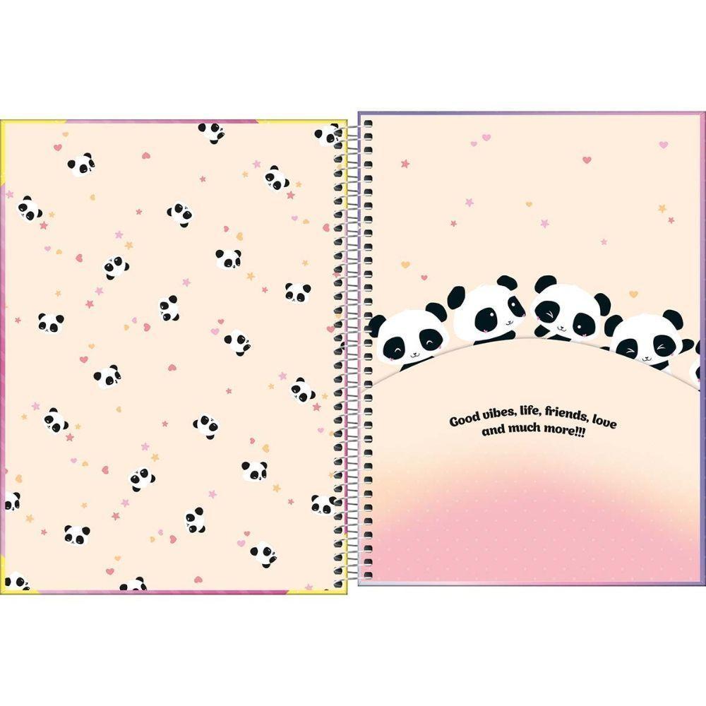 Caderno Espiral Capa Dura Universitário Lovely Friend 160 Folhas 10 Matérias Tilibra Estampa 4 - 4