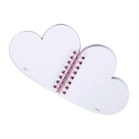 Caderno Capa Dura Pautado Formato Coração S2 80 Folhas Brw Estampa 3 - 3