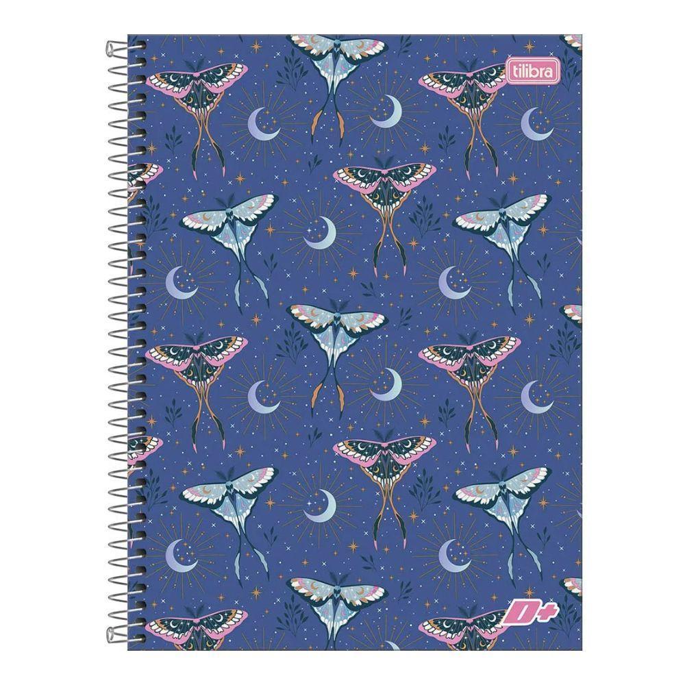 Caderno Espiral Universitário Capa Dura 10 Matérias 200f D+ Feminino Tilibra Estampa 16 - 1