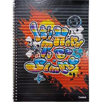Caderno Espiral Universitário Capa Dura 1 Matéria 96f My Collection Credeal Estampa 4