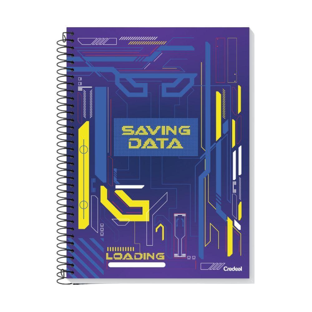 Caderno Espiral Universitário Capa Dura 1 Matéria 96f My Collection Credeal Estampa 8 - 1