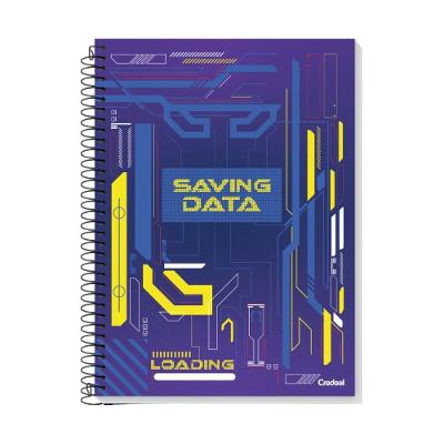 Caderno Espiral Universitário Capa Dura 1 Matéria 96f My Collection Credeal Estampa 8