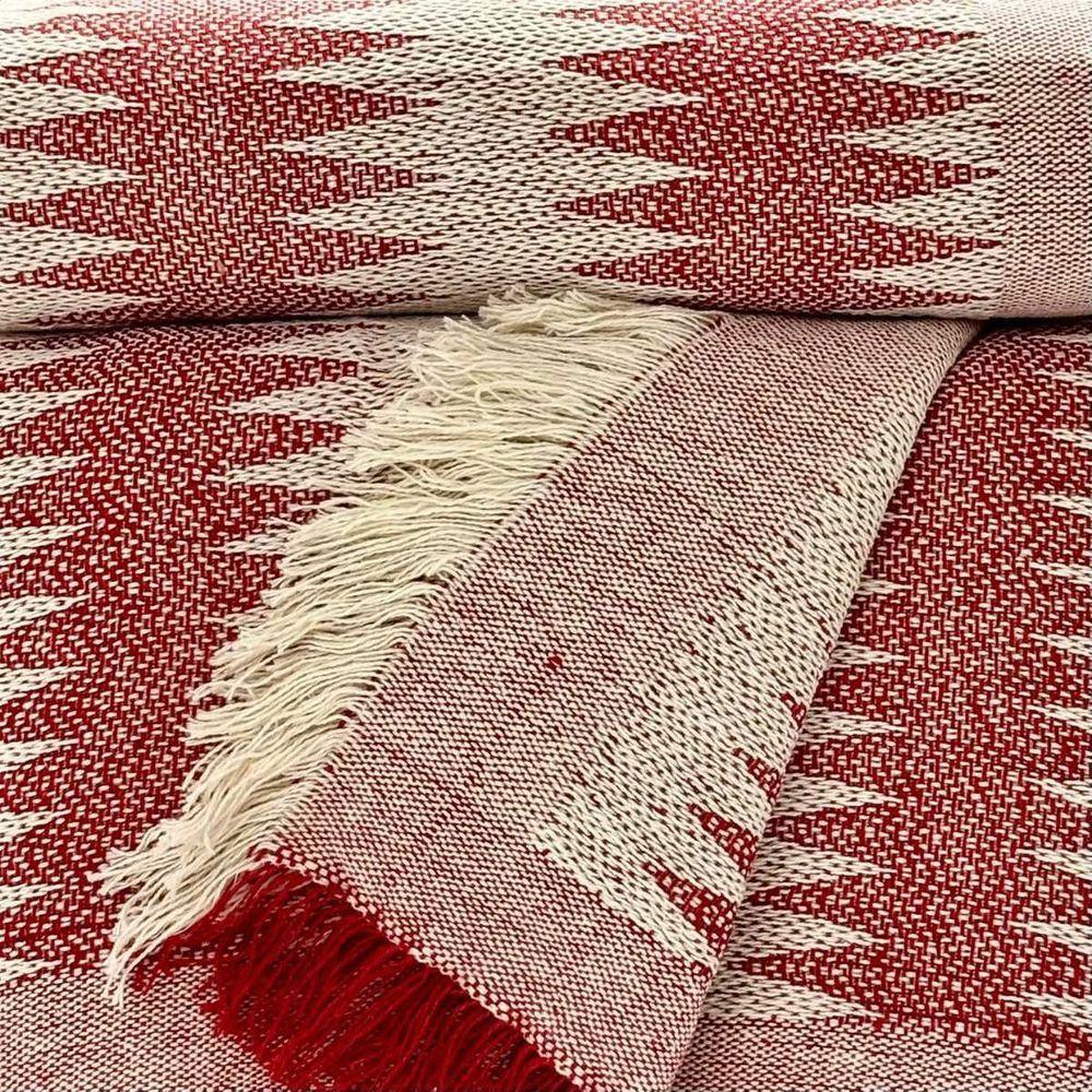 Manta Para Sofá Chevron 140cm X 170cm Vermelho - 2