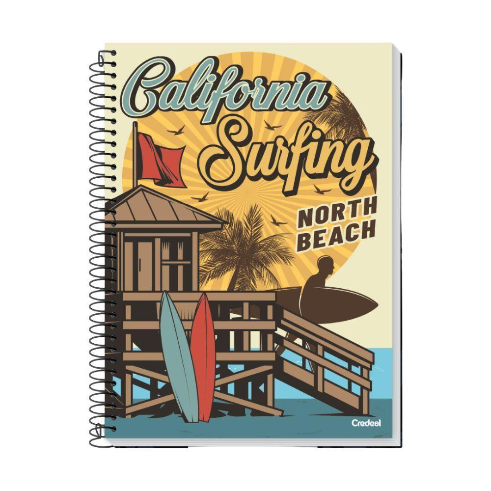 Caderno Espiral Universitário Capa Dura 1 Matéria 96f My Collection Credeal Estampa 7 - 1