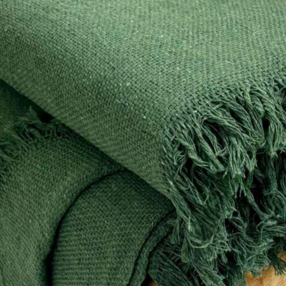 Manta Para Sofá Harmonia 170x 200 Verde Militar - 4