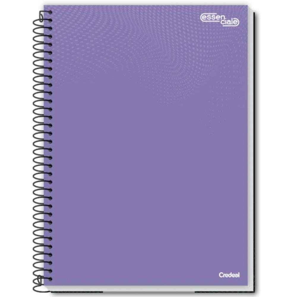 Caderno Espiral Universitário Capa Dura A4 1 Matéria 80 Folhas Essenciale Credeal Estampa 4 - 1