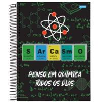 Caderno Espiral Universitário Capa Dura A4 1 Matéria 80 Folhas Modelo Insano Jandaia Estampa 3 - 1