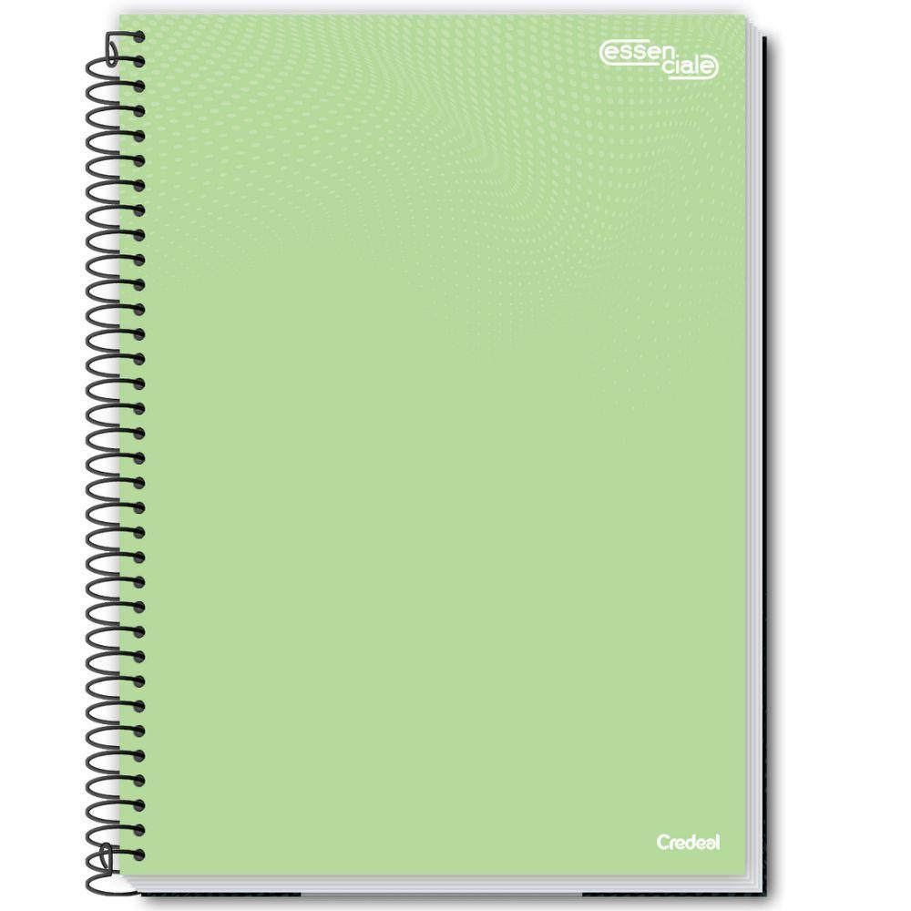 Caderno Espiral Universitário Capa Dura A4 1 Matéria 80 Folhas Essenciale Credeal Estampa 2 - 1