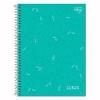 Caderno Espiral Universitário Capa Dura A4 10 Matérias 160 Folhas Lunix Tilibra Verde Agua - 1