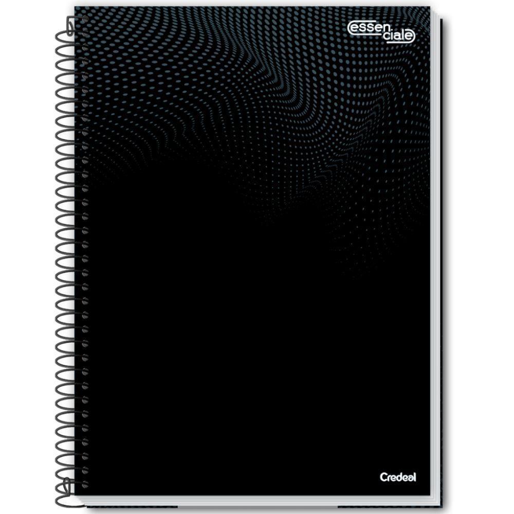 Caderno Espiral Universitário Capa Dura A4 1 Matéria 80 Folhas Essenciale Credeal Estampa 8 - 1