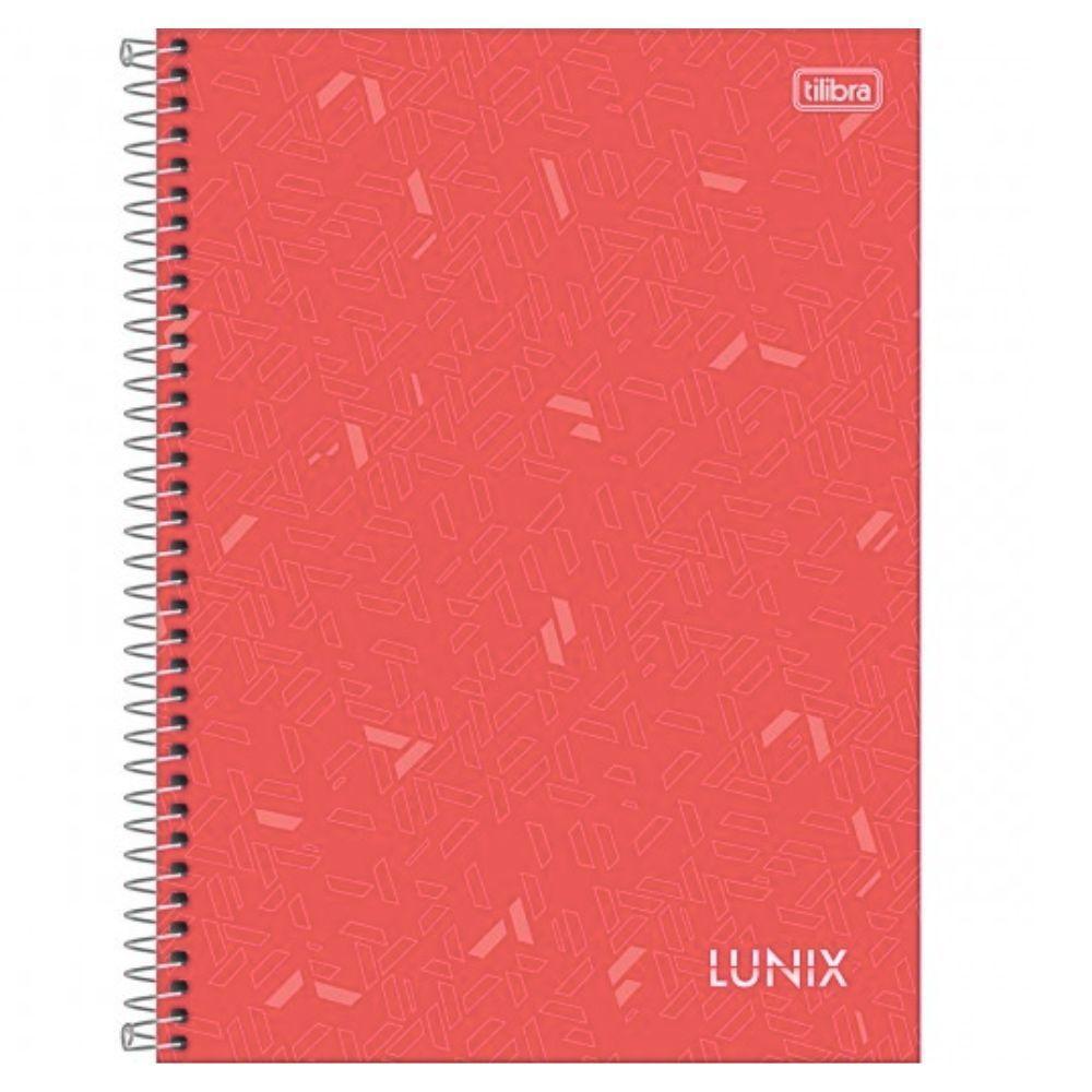 Caderno Universitário Capa Dura A4 1 Matéria 80 Folhas Lunix Tilibra Vermelho - 1