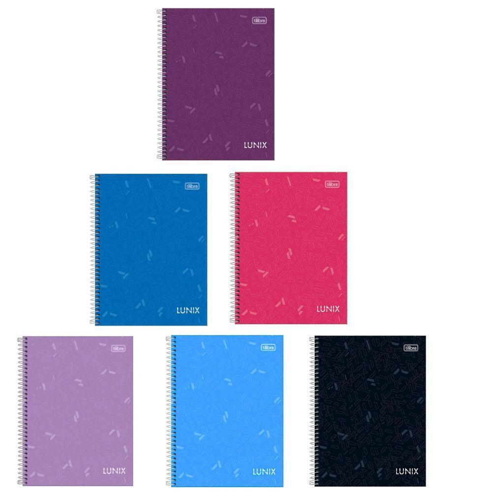 Caderno Universitário Capa Dura A4 1 Matéria 80 Folhas Lunix Tilibra Vermelho - 2