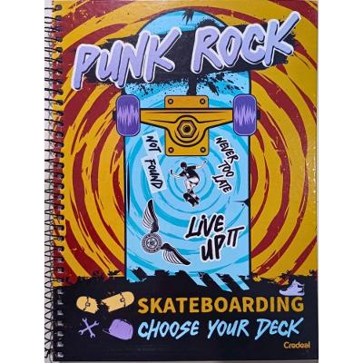 Caderno Espiral Universitário Capa Dura 1 Matéria 96f My Collection Credeal Estampa 2