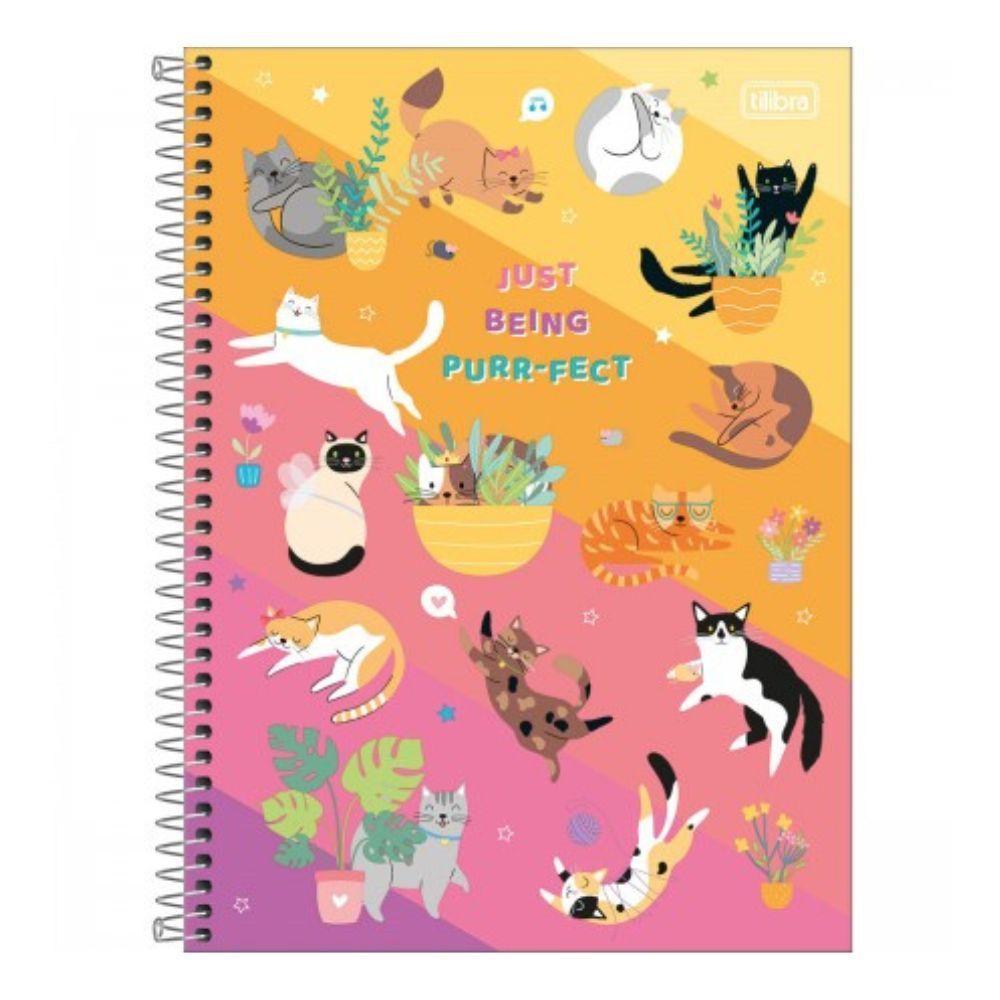 Caderno Espiral Capa Dura Universitário Hug Me 1 Matéria 80 Folhas Tilibra Estampa 3 - 1