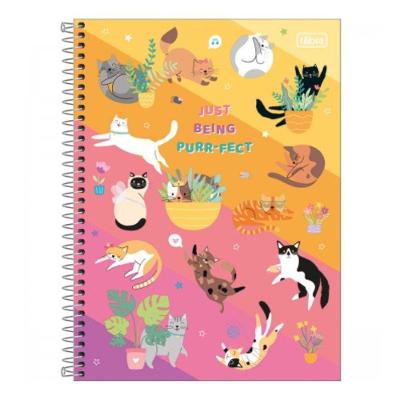 Caderno Espiral Capa Dura Universitário Hug Me 1 Matéria 80 Folhas Tilibra Estampa 3