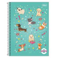 Caderno Espiral Capa Dura Universitário Pepper Feminino 160 Folhas 10 Matérias Tilibra Estampa 11 - 1