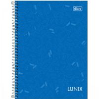 Caderno Universitário Capa Dura A4 1 Matéria 80 Folhas Lunix Tilibra Azul Escuro - 1