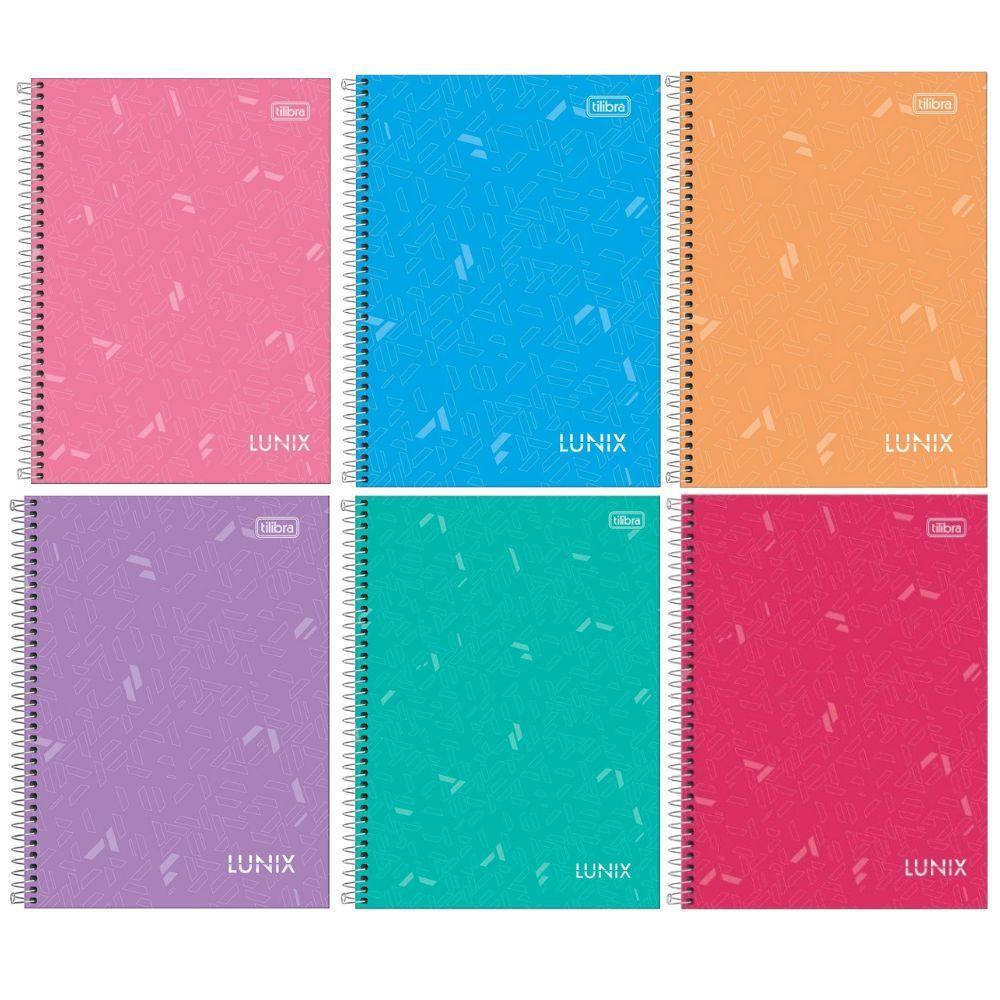 Caderno Espiral Universitário Capa Dura A4 10 Matérias 160 Folhas Lunix Tilibra Rosa - 2