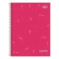 Caderno Espiral Universitário Capa Dura A4 10 Matérias 160 Folhas Lunix Tilibra Rosa - 1