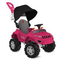 Carrinho De Passeio Super Banjipe Reclinável Com Capota Passeio E Pedal Pink Bandeirante - 1