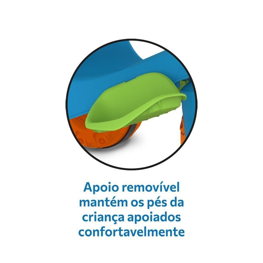 Triciclo Velobaby Passeio E Pedal Azul Bandeirante - 7