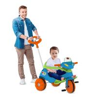 Triciclo Velobaby Passeio E Pedal Azul Bandeirante - 3
