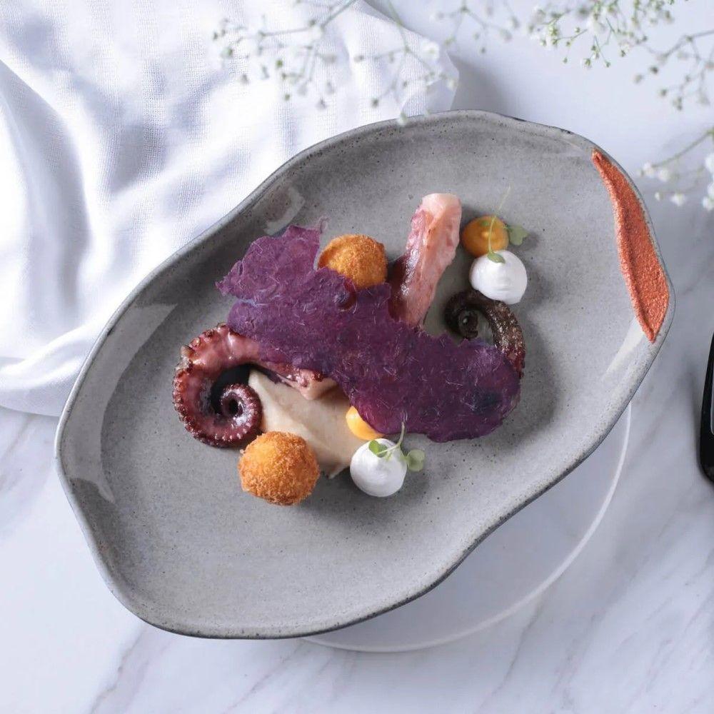 Conjunto Com 04 Travessas Oval Rasa Média 30x20 Cm Orgânico Dust Porto Brasil - 3