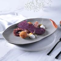 Conjunto Com 04 Travessas Oval Rasa Média 30x20 Cm Orgânico Dust Porto Brasil - 4