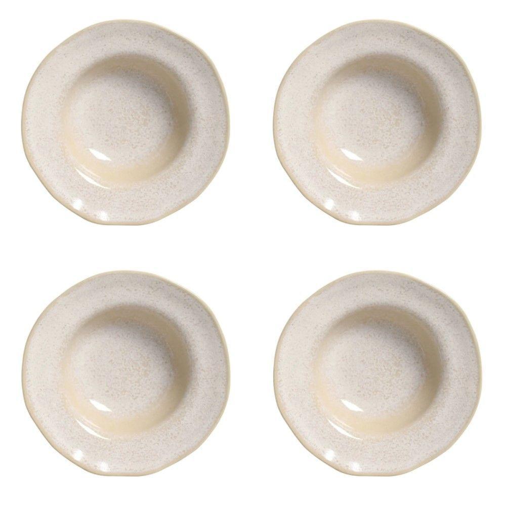 Conjunto De Pratos Para Entrada/sobremesa 04 Peças Orgânico Latte Porto Brasil - 1