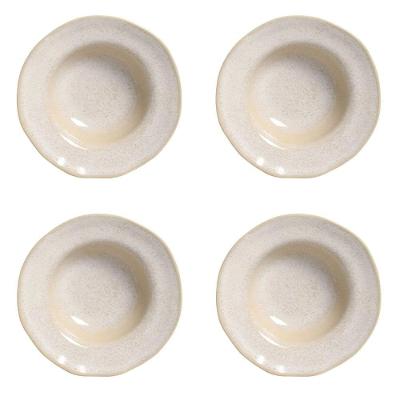 Conjunto De Pratos Para Entrada/sobremesa 04 Peças Orgânico Latte Porto Brasil