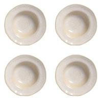 Conjunto De Pratos Para Entrada/sobremesa 04 Peças Orgânico Latte Porto Brasil - 1