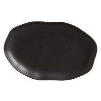 Conjunto Com 04 Travessas Oval Rasa Média 30x20 Cm Orgânico Preto Matte Porto Brasil - 2