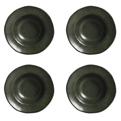 Conjunto de Pratos Orgânico Greenery Cerâmica Verde Porto Brasil