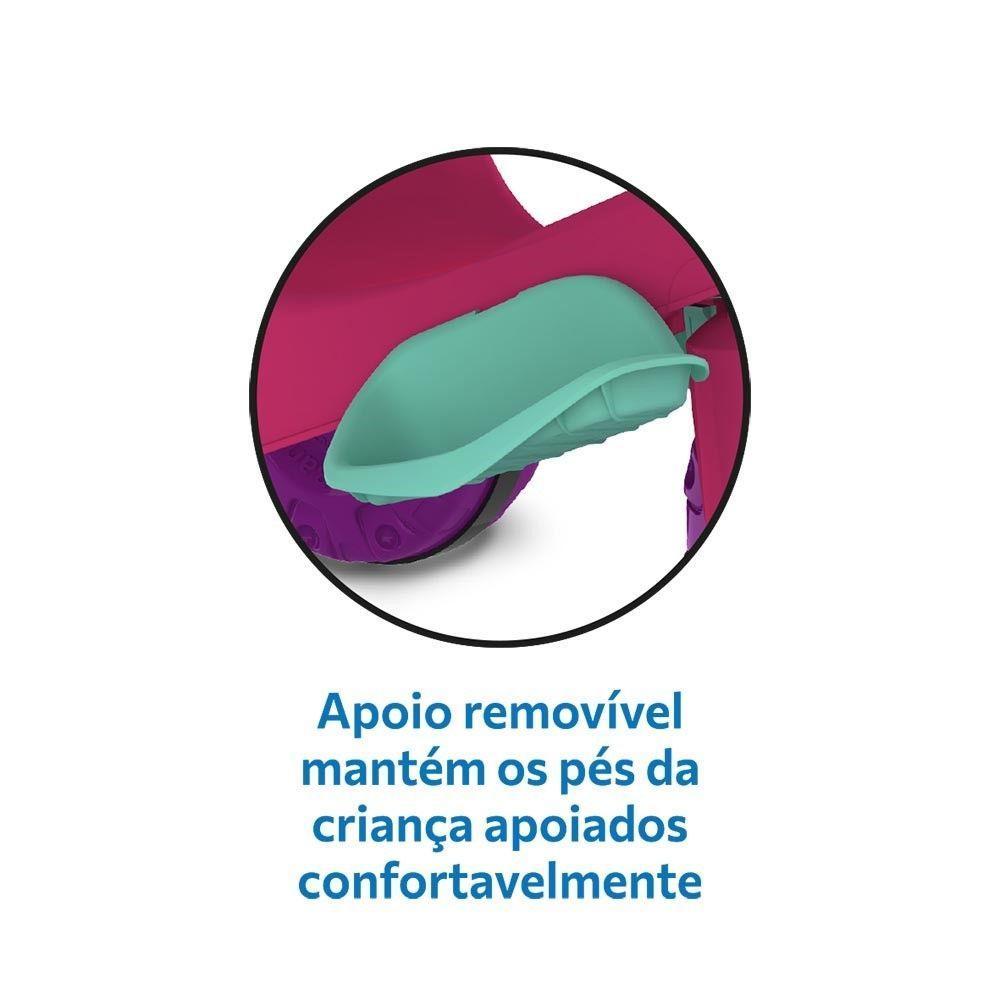 Triciclo Velobaby Passeio E Pedal Rosa Bandeirante - 6