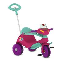 Triciclo Velobaby Passeio E Pedal Rosa Bandeirante - 1