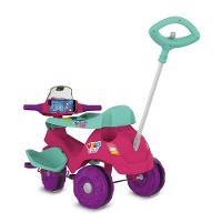 Triciclo Velobaby Passeio E Pedal Rosa Bandeirante - 2