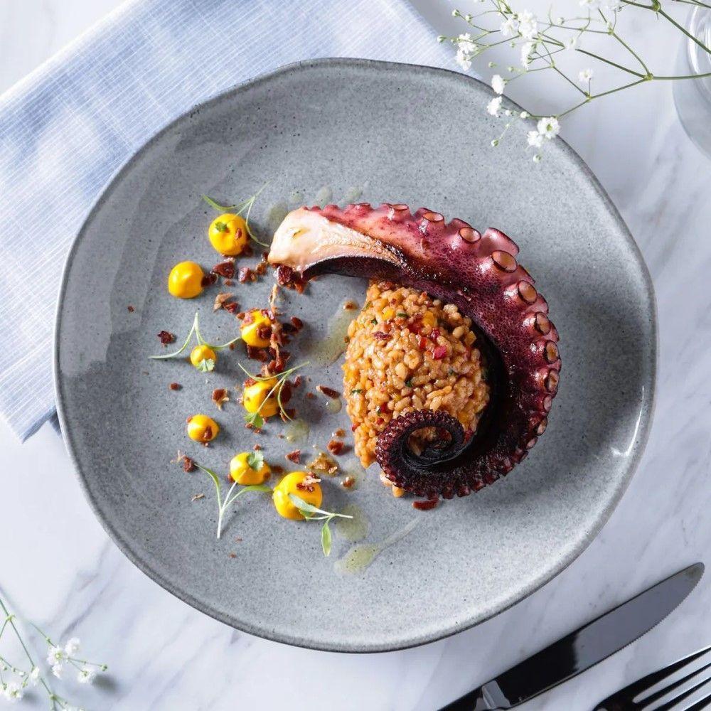 Conjunto De Pratos Rasos 06 Peças Orgânico Concreto Porto Brasil - 3