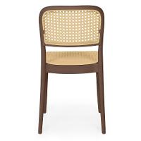 Conjunto Mesa De Jantar Redonda Imperial 70cm Branca Com 4 Cadeiras Roma - Marrom - 6